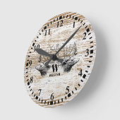 Horloge Ronde Monograme de Woodland (Angle)