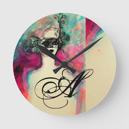 HORLOGE RONDE MONOGRAMME DE CHARME (Recto)