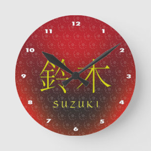 Horloge Ronde Monogramme de Suzuki
