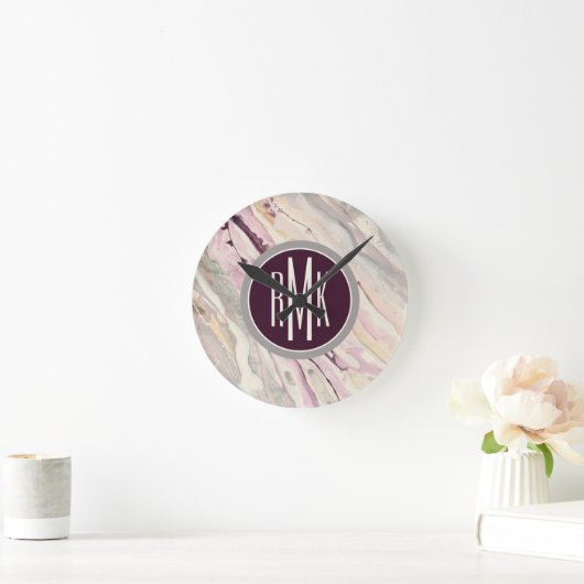 Horloge Ronde monogramme | Flowing (Maison)