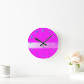 Horloge Ronde Monogramme Fluorescent Rose (Maison)