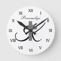 Monogramme personnalisé Symbole de croix religieus