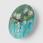 Horloge Ronde monogramme | Water Lily Pond (Angle)