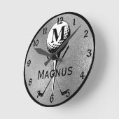Horloge Ronde Monogrammed Golf Tee Silver (Angle)