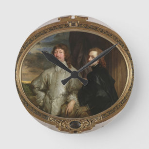 Horloge Ronde Monsieur Endymion Porter (1587-1649) et l'artiste,