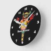 Horloge Ronde Monstre à fermeture éclair (Angle)