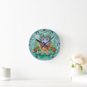 Horloge Ronde Monstre Champignon (Maison)