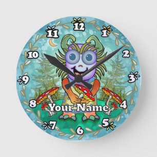 Horloge Ronde Monstre Champignon