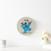 Horloge Ronde Monstre Cookies vintage Jongle (Maison)
