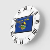 Horloge Ronde Mont Flag (Angle)