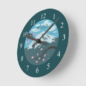 Horloge Ronde Mont Fuji (Angle)