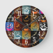 Horloge Ronde montage de tasse de café (Recto)