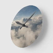 Horloge Ronde montagne aérienne (Angle)