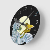Horloge Ronde Montée au clair de lune (Angle)