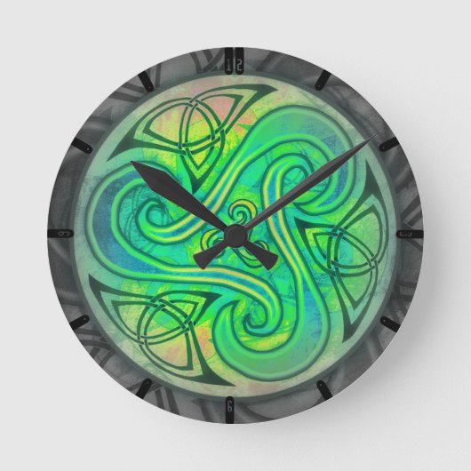 Horloge Ronde Montre Celtic Triskele (Recto)