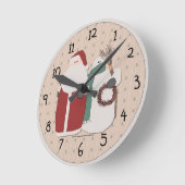 Horloge Ronde Montre de Noël du pays (Angle)