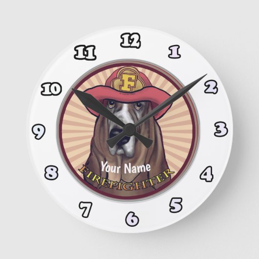 Horloge Ronde Montre de pompier Hounddog (Recto)