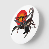 Horloge Ronde Montre scorpion (Angle)