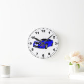 Horloge Ronde Montres murales de conception de voiture de muscle (Maison)