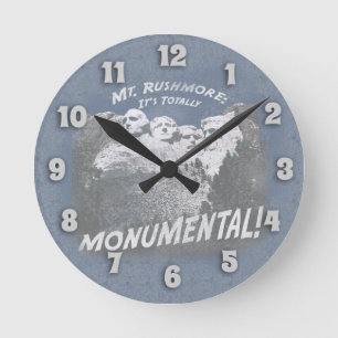 Horloge Ronde Monumental Mount Rushmore dit :