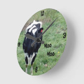 Horloge Ronde Moo Wall Clock (Angle)