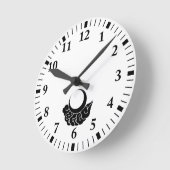 Horloge Ronde Moon and cloud (Angle)