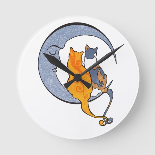 Horloge Ronde Moon Kats (Recto)
