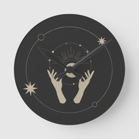 Horloge Ronde moonlight fantasy aesthetic design (Recto)
