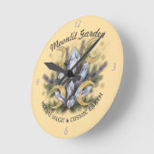 Horloge Ronde Moonlit Garden Crystal Bouquet - Herbal Magic (Angle)