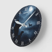 Horloge Ronde Moonlit hunt in the mist (Angle)