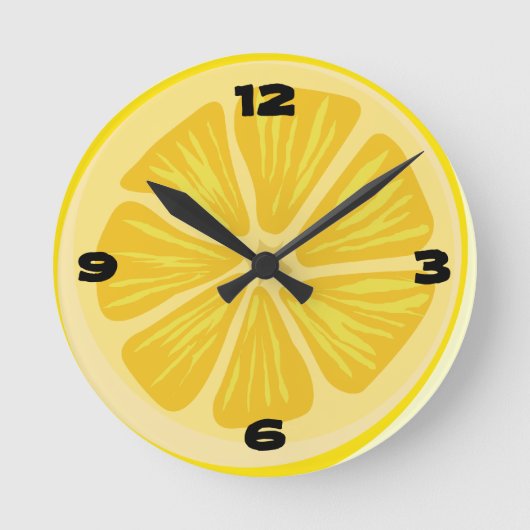 Horloge Ronde Morceau de citron (Recto)