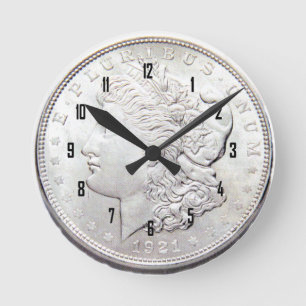 HORLOGE RONDE MORGAN SILVER DOLLAR