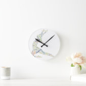 Horloge Ronde Mot de danse Cloud (Maison)