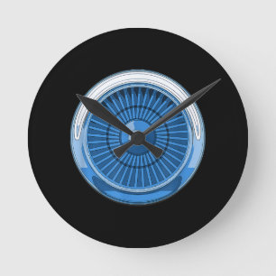 Horloge Ronde Moteur à réaction