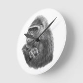Horloge Ronde Mother gorilla Clock 母ゴリラの時計 (Angle)