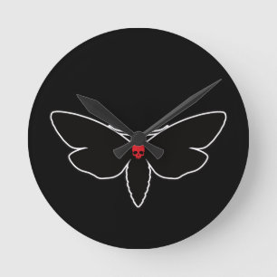Horloge Ronde Moths du crâne Moth du crâne Moth de la mort - Ent