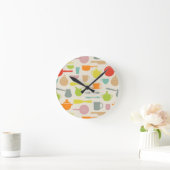 Horloge Ronde Motif (Maison)