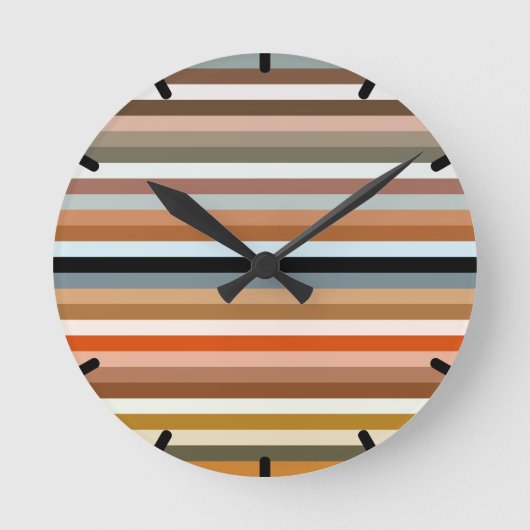 Horloge Ronde Motif à bandes multiples (Recto)