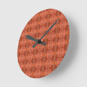 Horloge Ronde Motif à fourrure de chat (Angle)
