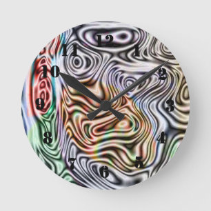 Horloge Ronde Motif abstrait différent