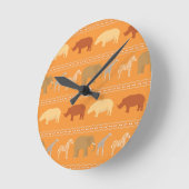 Horloge Ronde Motif africain (Angle)