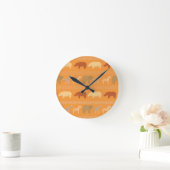 Horloge Ronde Motif africain (Maison)