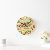 Horloge Ronde Motif alimentaire fou (Maison)