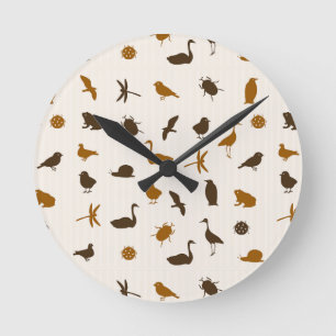 Horloge Ronde Motif animal 2