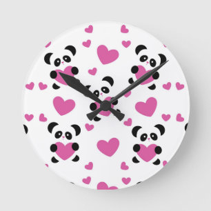 Horloge Ronde Motif au jour de l'amour