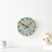 Horloge Ronde Motif botanique (Maison)