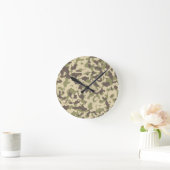 Horloge Ronde Motif Camo (Maison)