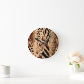 Horloge Ronde Motif Cheetah (Maison)