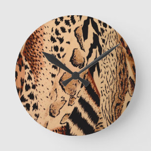 Horloge Ronde Motif Cheetah