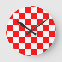 Motif chèque À damiers blanc rouge